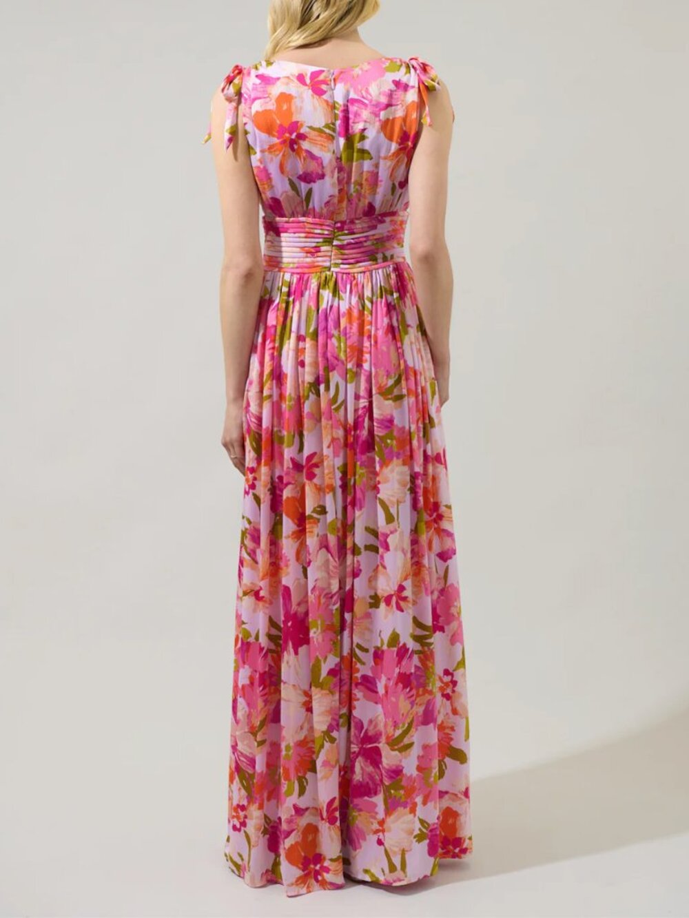 Sugarlips Abigal Floral Descanso Pleated Maxi Dress - Picture 2 of 5